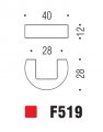 Ручка кнопка модерн COLOMBO DESIGN F519-CR полированный хром