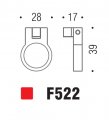 Ручка кнопка модерн COLOMBO DESIGN F522-CR полированный хром