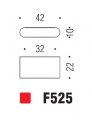 Ручка кнопка модерн COLOMBO DESIGN F525-CR полированный хром
