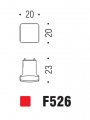 Ручка кнопка модерн COLOMBO DESIGN F526-CR полированный хром