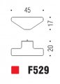 Ручка кнопка модерн COLOMBO DESIGN F529-NM матовый черный