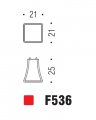 Ручка кнопка модерн COLOMBO DESIGN F536-CR полированный хром