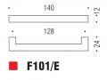 Ручка скоба модерн COLOMBO DESIGN F101E-CM матовый хром 128 мм