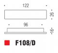 Ручка скоба модерн COLOMBO DESIGN F108D-NM матовый черный 96 мм