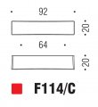 Ручка скоба модерн COLOMBO DESIGN F114C-CM матовый хром 64 мм