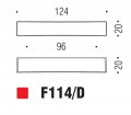 Ручка скоба модерн COLOMBO DESIGN F114D-NM матовый черный 96 мм