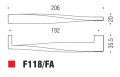 Ручка скоба модерн COLOMBO DESIGN F118FA-NM матовый черный 192 мм