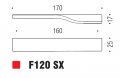 Ручка скоба модерн COLOMBO DESIGN F120SX-CM матовый хром 160 мм