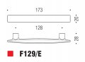 Ручка скоба модерн COLOMBO DESIGN F129E-NM матовый черный 128 мм