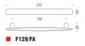 Ручка скоба модерн COLOMBO DESIGN F129FA-CM матовый хром 192 мм