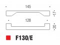 Ручка скоба модерн COLOMBO DESIGN F130E-CM матовый хром 128 мм