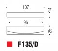 Ручка скоба модерн COLOMBO DESIGN F135D-CR полированный хром 96 мм