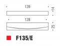 Ручка скоба модерн COLOMBO DESIGN F135E-CM матовый хром 128 мм