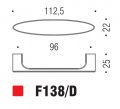 Ручка скоба модерн COLOMBO DESIGN F138D-NM матовый черный 96 мм