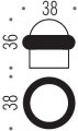 Упор дверной напольный COLOMBO CD112-CM матовый хром         