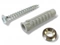 Упор дверной напольный COLOMBO CD412-CM матовый хром                  