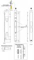 В01120.30.93 Замок межкомнатный с лицевой планкой AGB TOUCH черный