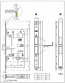 В06502.50.93 Замок межкомнатный с лицевой планкой WC AGB TOUCH черный