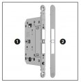 В06502.50.93 Замок межкомнатный с лицевой планкой WC AGB TOUCH черный